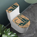 Fishing Hooks Print Toilet Lid And Tank Cover Set
