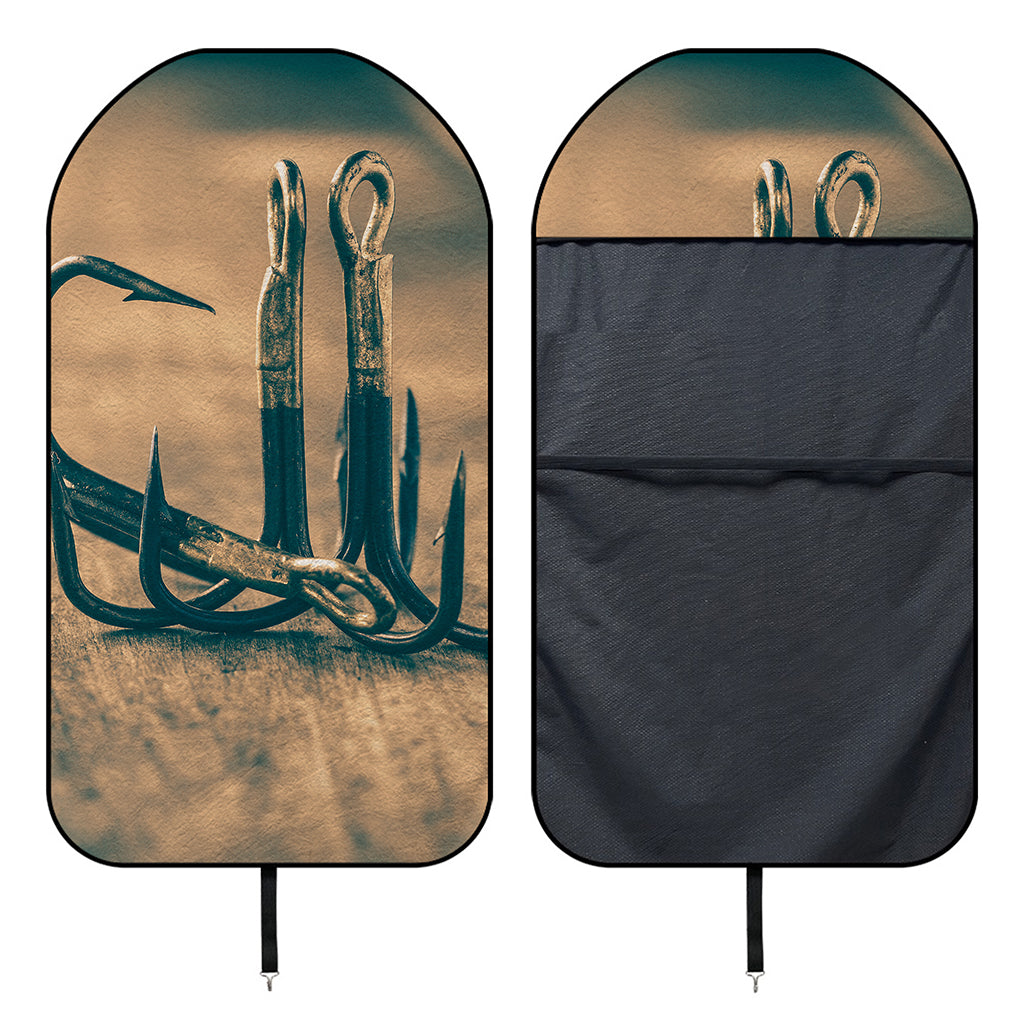 Fishing Hooks Print Waterproof Car Seat Cover
