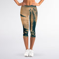Fishing Hooks Print Women's Capri Leggings