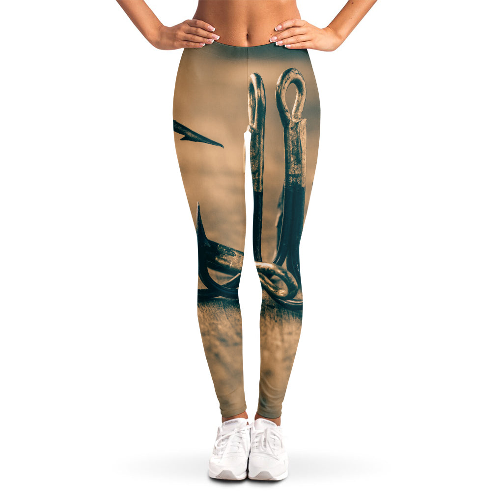 Fishing Hooks Print Women's Leggings