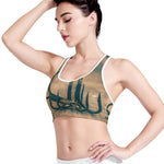 Fishing Hooks Print Women's Sports Bra