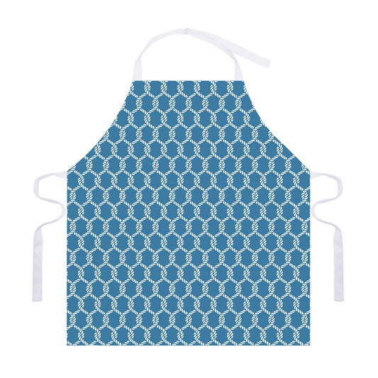 Fishing Rope Knots Pattern Print Adjustable Apron
