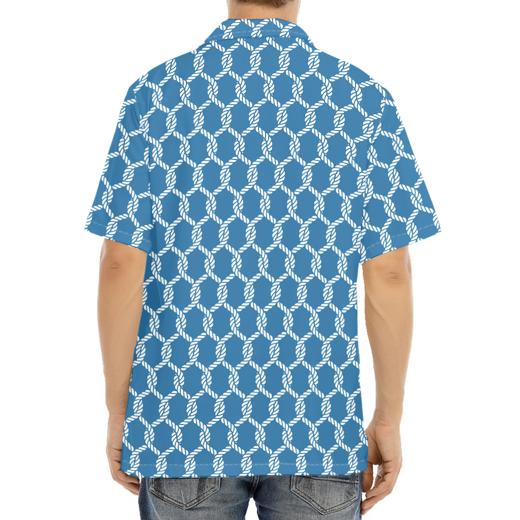 Fishing Rope Knots Pattern Print Aloha Shirt