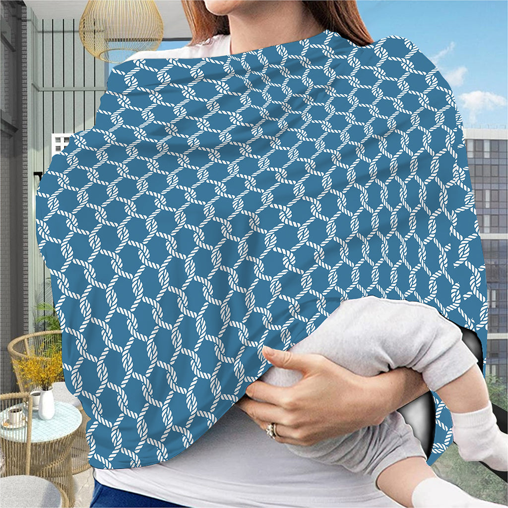Fishing Rope Knots Pattern Print Baby Seat Cover