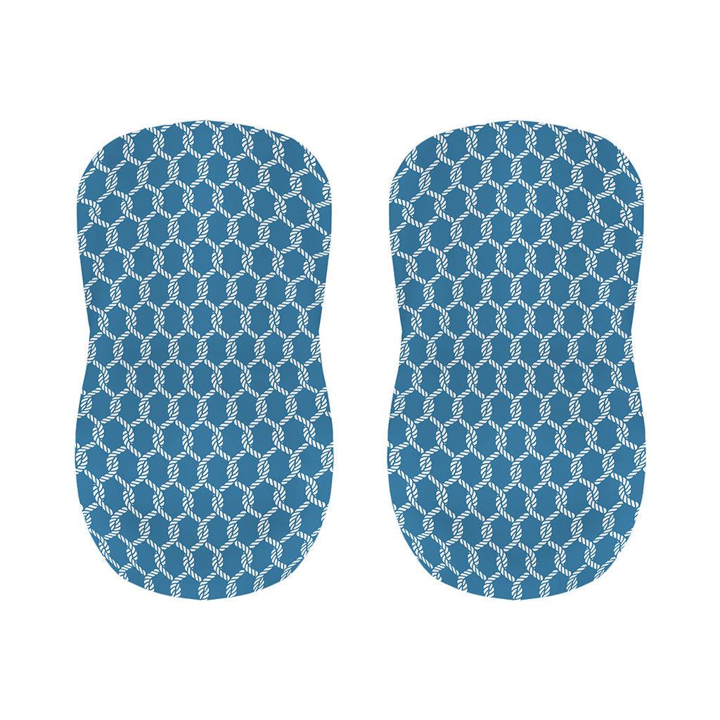 Fishing Rope Knots Pattern Print Bar Stool Covers