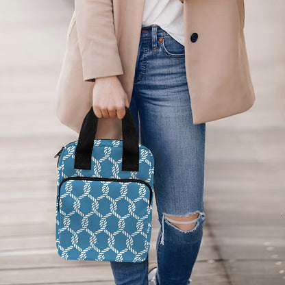 Fishing Rope Knots Pattern Print Bible Tote Bag