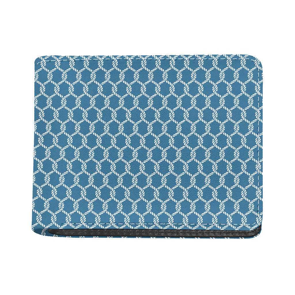 Fishing Rope Knots Pattern Print Bifold Wallet
