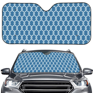 Fishing Rope Knots Pattern Print Car Windshield Sun Shade