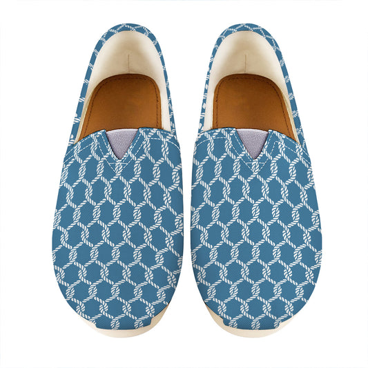 Fishing Rope Knots Pattern Print Casual Shoes