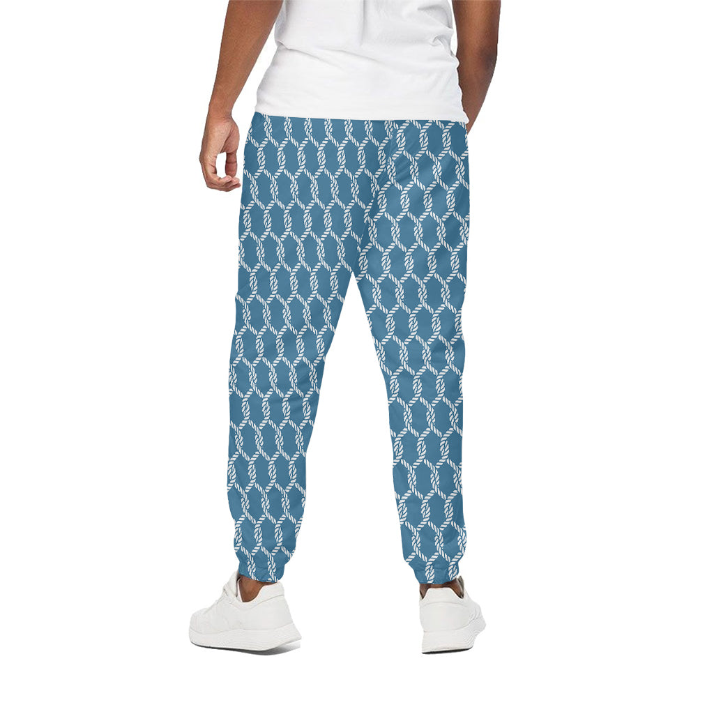 Fishing Rope Knots Pattern Print Cotton Pants
