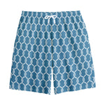 Fishing Rope Knots Pattern Print Cotton Shorts