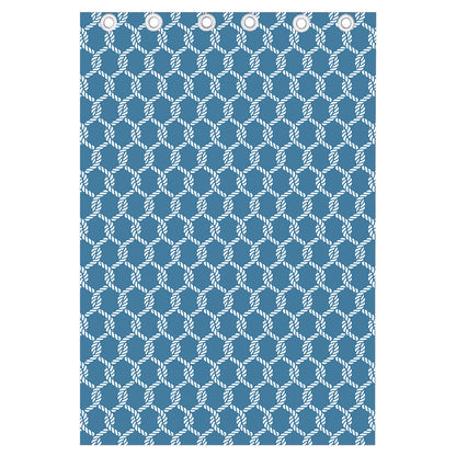 Fishing Rope Knots Pattern Print Curtain