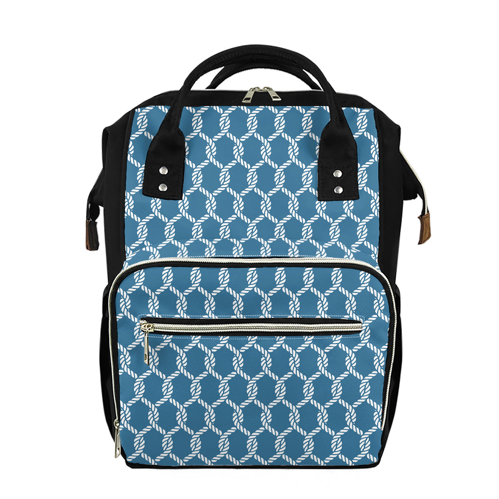 Fishing Rope Knots Pattern Print Diaper Bag