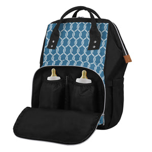 Fishing Rope Knots Pattern Print Diaper Bag