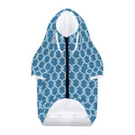 Fishing Rope Knots Pattern Print Dog Zip Up Hoodie