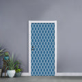 Fishing Rope Knots Pattern Print Door Sticker