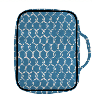 Fishing Rope Knots Pattern Print Front Pocket Bible Bag