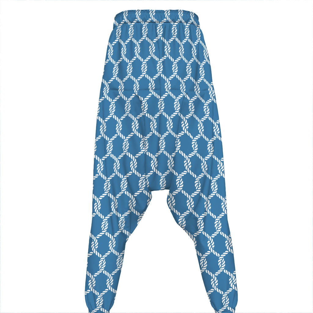 Fishing Rope Knots Pattern Print Hammer Pants