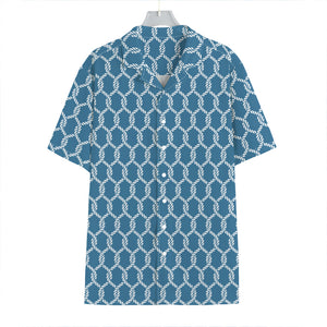 Fishing Rope Knots Pattern Print Hawaiian Shirt