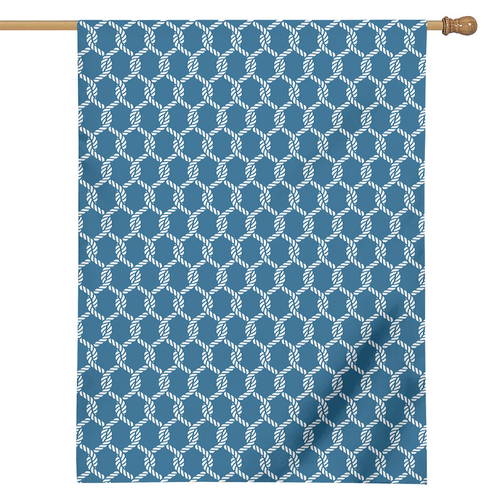 Fishing Rope Knots Pattern Print House Flag