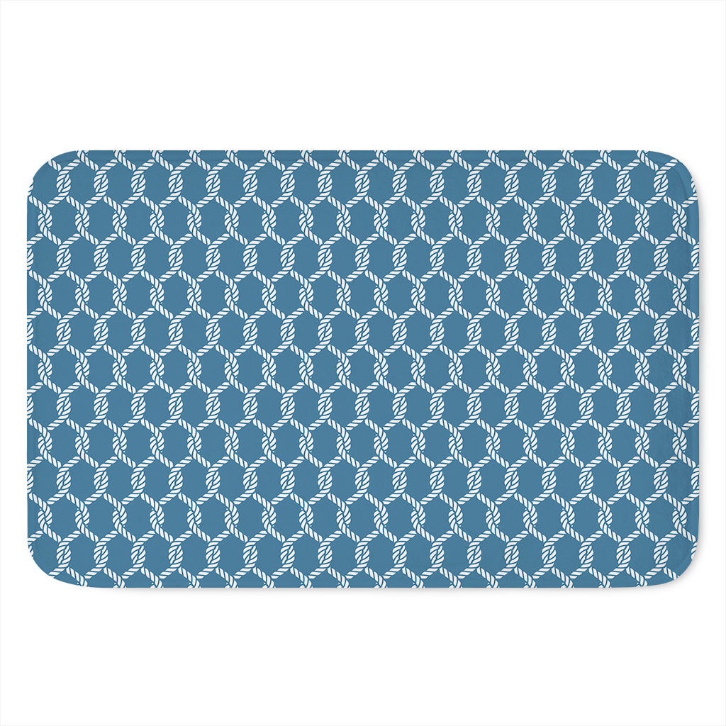 Fishing Rope Knots Pattern Print Indoor Door Mat
