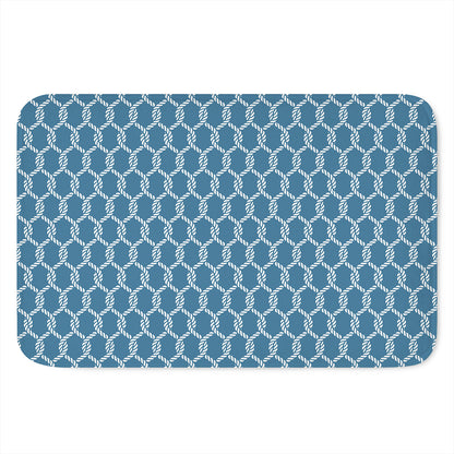 Fishing Rope Knots Pattern Print Indoor Door Mat