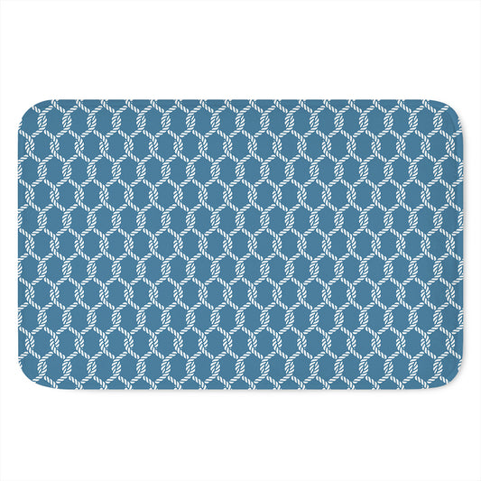 Fishing Rope Knots Pattern Print Indoor Door Mat