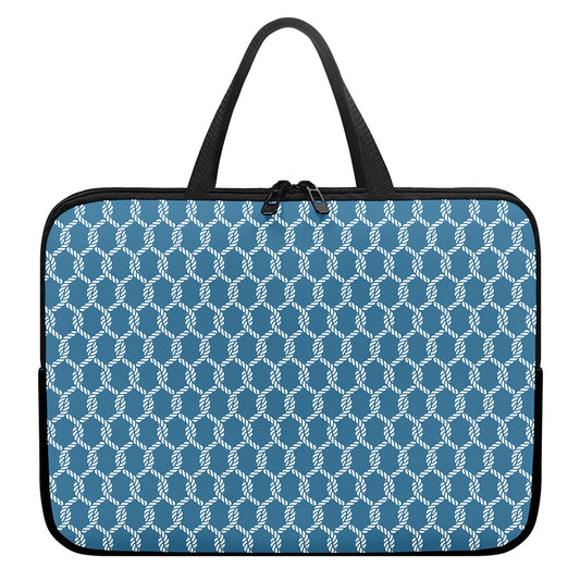 Fishing Rope Knots Pattern Print Laptop Sleeve With Handle
