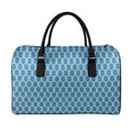 Fishing Rope Knots Pattern Print Leather Duffel Bag