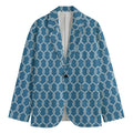 Fishing Rope Knots Pattern Print Men's Blazer