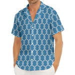 Fishing Rope Knots Pattern Print Men's Deep V-Neck Shirt