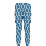 Fishing Rope Knots Pattern Print Men's leggings