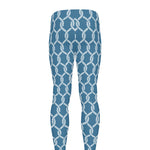 Fishing Rope Knots Pattern Print Men's leggings