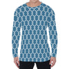 Fishing Rope Knots Pattern Print Men's Long Sleeve T-Shirt