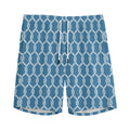Fishing Rope Knots Pattern Print Men's Athletic Shorts