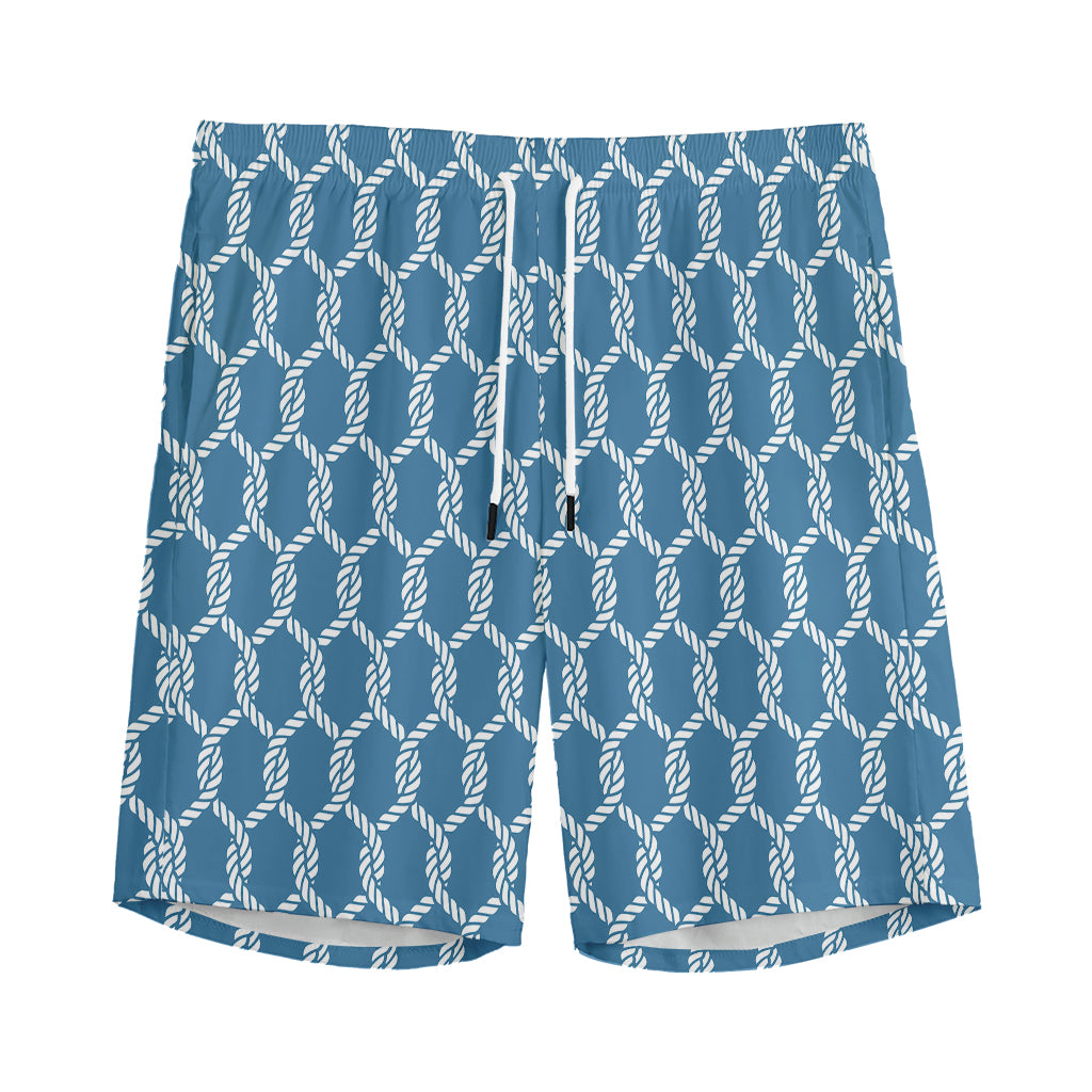 Fishing Rope Knots Pattern Print Men's Sports Shorts