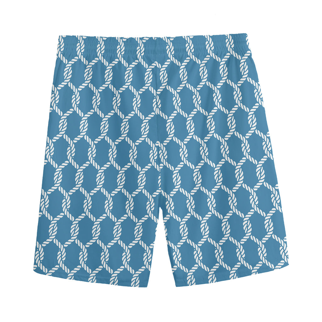 Fishing Rope Knots Pattern Print Men's Sports Shorts