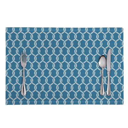 Fishing Rope Knots Pattern Print Placemat