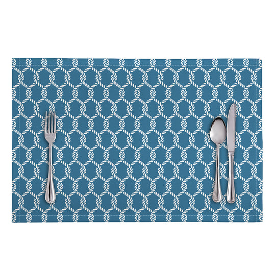Fishing Rope Knots Pattern Print Placemat