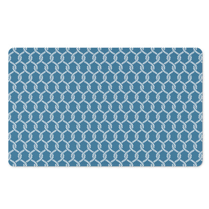 Fishing Rope Knots Pattern Print Polyester Doormat