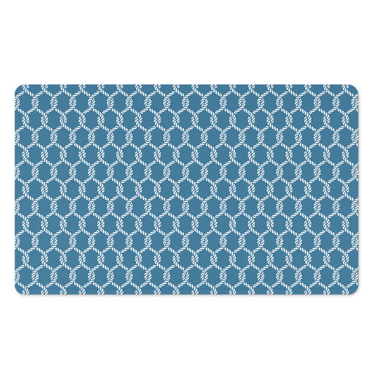Fishing Rope Knots Pattern Print Polyester Doormat