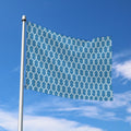 Fishing Rope Knots Pattern Print Polyester Flag
