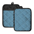 Fishing Rope Knots Pattern Print Pot Holders With Pocket