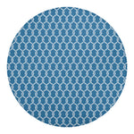 Fishing Rope Knots Pattern Print Round Blanket