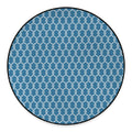 Fishing Rope Knots Pattern Print Round Floor Mat