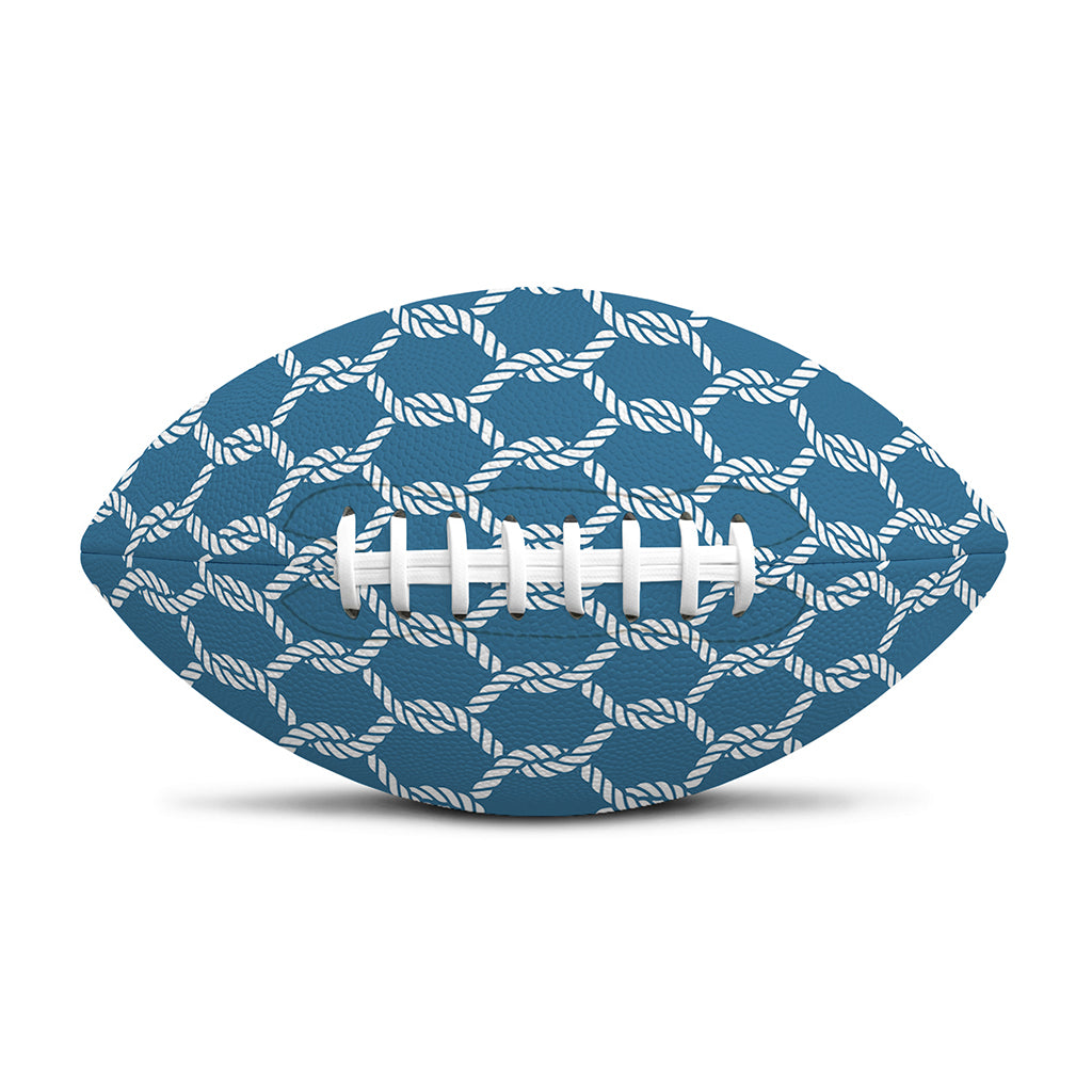 Fishing Rope Knots Pattern Print Rugby Ball