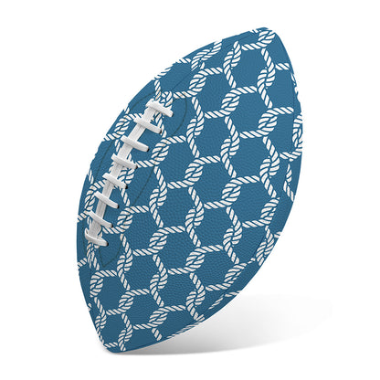 Fishing Rope Knots Pattern Print Rugby Ball