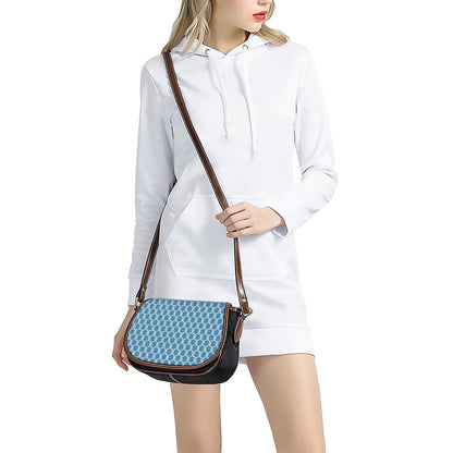 Fishing Rope Knots Pattern Print Saddle Bag