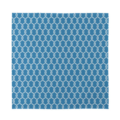 Fishing Rope Knots Pattern Print Silk Bandana