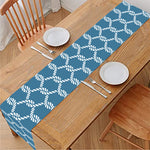 Fishing Rope Knots Pattern Print Table Runner